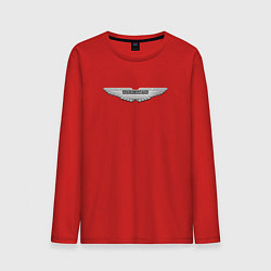 Лонгслив хлопковый мужской Aston martin logo auto, цвет: красный