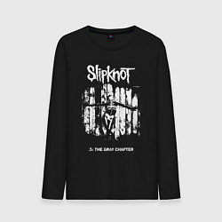 Лонгслив хлопковый мужской Slipknot - skeleton girl, цвет: черный