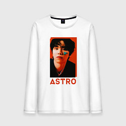 Лонгслив хлопковый мужской Astro Роки, цвет: белый