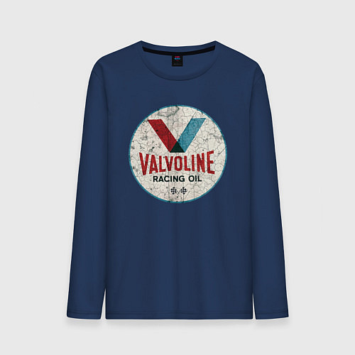 Мужской лонгслив Масло для чемпионов / Тёмно-синий – фото 1
