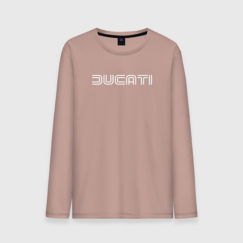 Мужской лонгслив Дух Ducati / Пыльно-розовый – фото 1