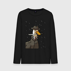 Мужской лонгслив Гусь агент с ножом