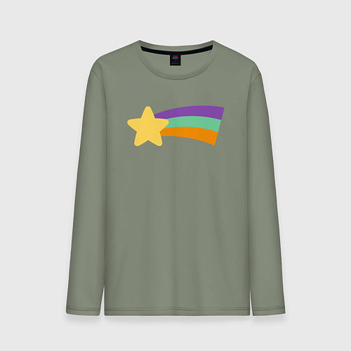 Мужской лонгслив Радужный свитер Мэйбл / Авокадо – фото 1