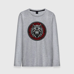 Мужской лонгслив Скандинавский волк