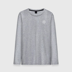 Мужской лонгслив Мы русские с нами Бог малый КЦК белый