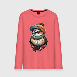 Мужской лонгслив Модный воробей