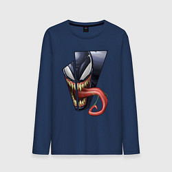 Мужской лонгслив Venom with tongue sticking out