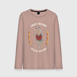 Мужской лонгслив Никому не доверяйте y2k