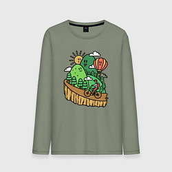 Мужской лонгслив Велосипедное путешествие