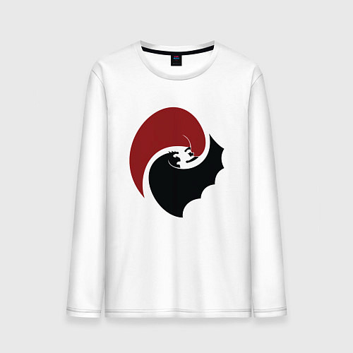 Мужской лонгслив Бэтмен против Супермена / Белый – фото 1