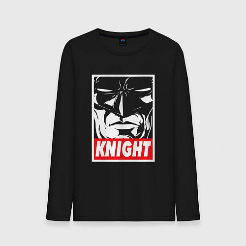 Мужской лонгслив Бэтмен темный рыцарь / Черный – фото 1