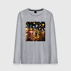 Мужской лонгслив Новогодняя маленькая ёлочка