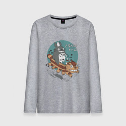 Мужской лонгслив Мой сосед Тоторо атобус