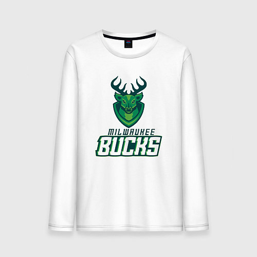 Мужской лонгслив Milwaukee Bucks NBA / Белый – фото 1