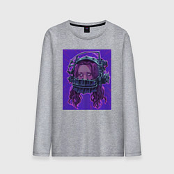 Лонгслив хлопковый мужской Аманда Янг, цвет: меланж
