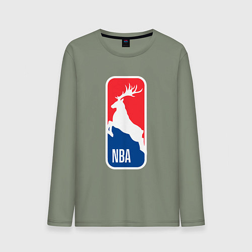 Мужской лонгслив NBA Bucks / Авокадо – фото 1