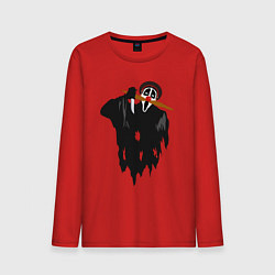 Мужской лонгслив Крик-мужик из Деревня дураков мем