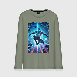 Мужской лонгслив Spider man - cyberpunk fantasy