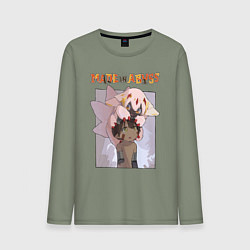 Лонгслив хлопковый мужской Made in Abyss - Reg and Faputa, цвет: авокадо