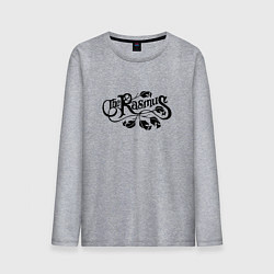 Лонгслив хлопковый мужской The Rasmus - black logo, цвет: меланж