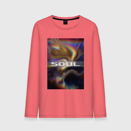 Мужской лонгслив Арт Soul / Коралловый – фото 1