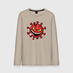 Мужской лонгслив Забавный вирус