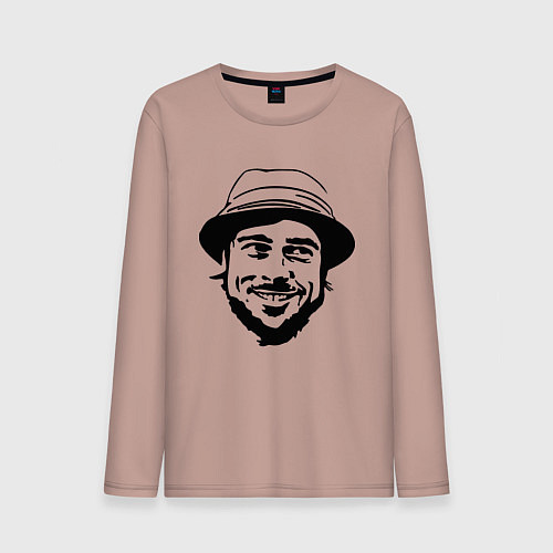 Мужской лонгслив Brad Pitt - gypsy / Пыльно-розовый – фото 1