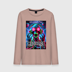 Мужской лонгслив Metallica - playbill of the intergalactic tour