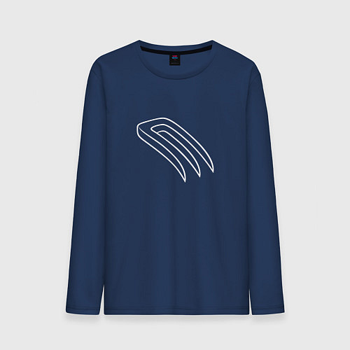 Мужской лонгслив Магические вилы / Тёмно-синий – фото 1