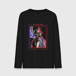 Лонгслив хлопковый мужской Yinlin Lightning of Execution, цвет: черный