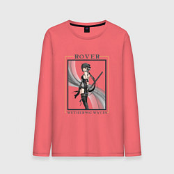 Лонгслив хлопковый мужской Rover Female, цвет: коралловый
