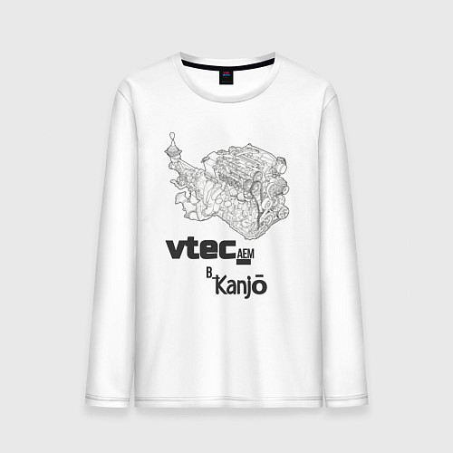 Мужской лонгслив Kanjo-vtec / Белый – фото 1