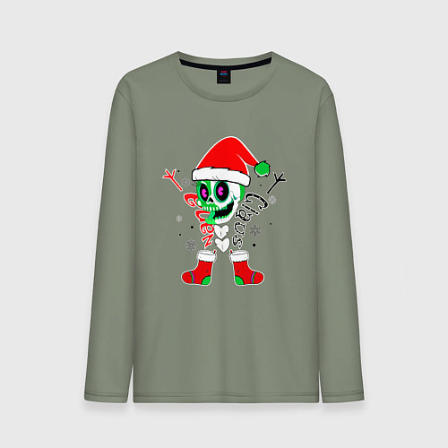 Мужской лонгслив Скелетон нг / Авокадо – фото 1