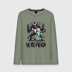 Лонгслив хлопковый мужской We are Venom - Rick, цвет: авокадо