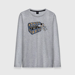 Мужской лонгслив Космический сундук