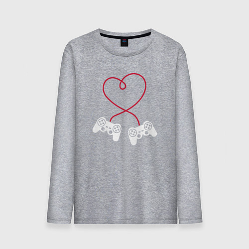 Мужской лонгслив Lover gamer / Меланж – фото 1