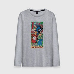 Лонгслив хлопковый мужской Sayonara Tokio, цвет: меланж