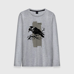 Мужской лонгслив Grunge raven