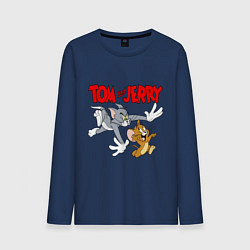 Мужской лонгслив Том и Джерри - погоня