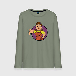 Мужской лонгслив Squid game girl