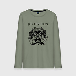 Лонгслив хлопковый мужской Joy Division - rock dog, цвет: авокадо