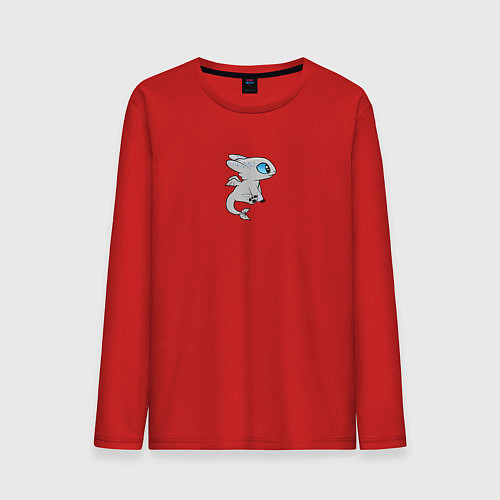 Мужской лонгслив Дневная фурия парный дракон / Красный – фото 1