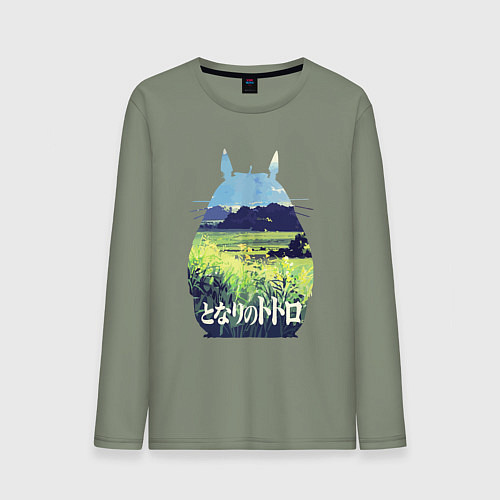 Мужской лонгслив Nature Totoro / Авокадо – фото 1