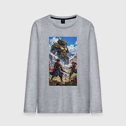 Мужской лонгслив Битва героев