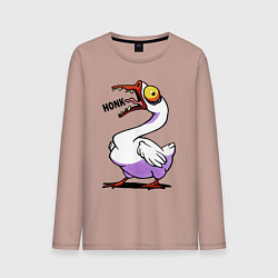 Мужской лонгслив Гусь - кряк