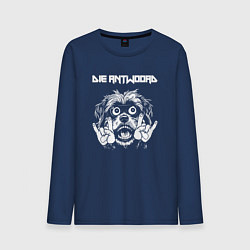 Лонгслив хлопковый мужской Die Antwoord rock dog, цвет: тёмно-синий