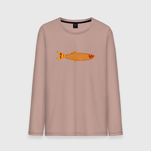 Мужской лонгслив Шпрот / Пыльно-розовый – фото 1