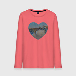 Мужской лонгслив Сердце тигры