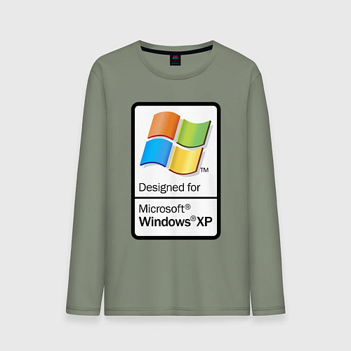 Мужской лонгслив Предназначен для xp / Авокадо – фото 1