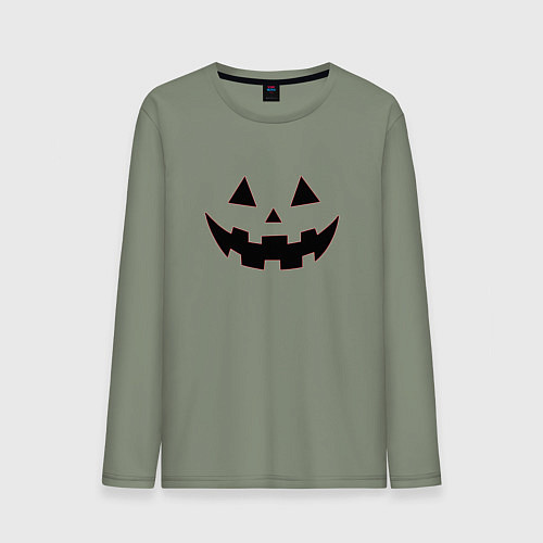 Мужской лонгслив Физиономия тыквы / Авокадо – фото 1